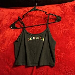 Hollister Black California Crop Top